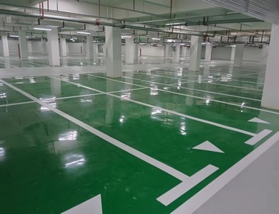 山西山西小区停车场标线